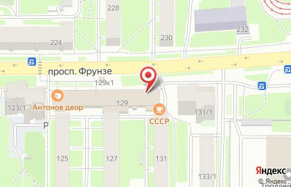 Универсам Пятёрочка на проспекте Фрунзе на карте
