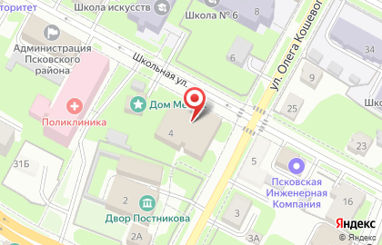 Комитет по ЖКХ, строительству и дорожному хозяйству, Администрация Псковского района на карте