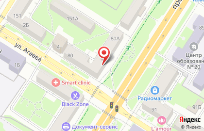 Студия красоты Gala на проспекте Ленина на карте