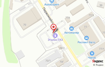 АЗС НВ-ойл на Первомайской улице в Новомосковске на карте