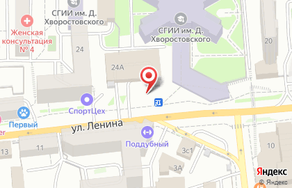Крона на улице Ленина на карте