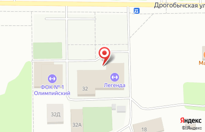 Студия загара и красоты Сафари на Дрогобычской улице на карте