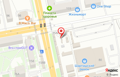 Киоск по продаже кондитерских изделий в Октябрьском районе на карте