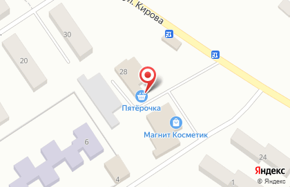 Универсам Пятёрочка на улице Кирова на карте
