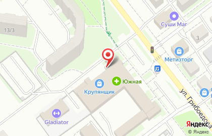 Магазин Рукоделочка на улице Грибоедова на карте