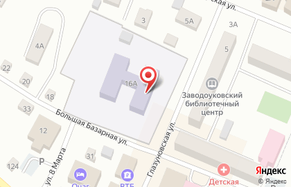 Детский сад Светлячок в Заводоуковске на карте