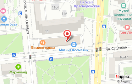 Салон оптики Калинка Оптик на улице Судакова на карте