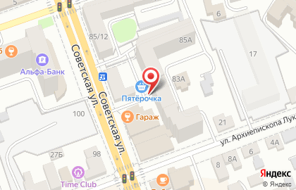 IT-компания СКБ Контур на Советской улице на карте