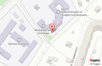 Московский областной медицинский колледж №4 на Авиационной улице на карте