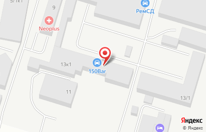 Автомойка самообслуживания 150bar на карте