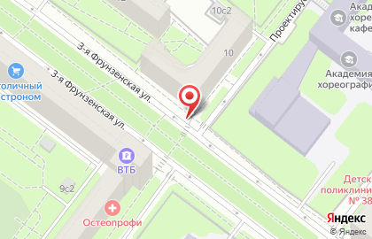 Ареал Групп на 3-й Фрунзенской улице на карте