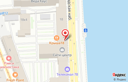 Кафе Coffee Room на Петроградской набережной на карте