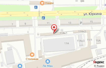 Магазин хозяйственных товаров на ул. Юркина, 11а к1 на карте