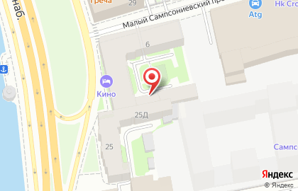 Школа айкидо Додзё Дениса Воронова на Малом Сампсониевском проспекте на карте