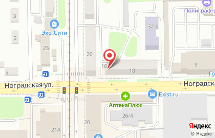 Цветочный салон-магазин Меркурий на Ноградской улице на карте