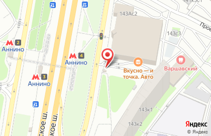 Киоск печатной продукции Московская периодика на Варшавском шоссе на карте