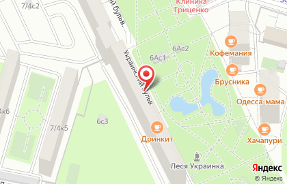 Супермаркет здорового питания ВкусВилл на метро Киевская на карте