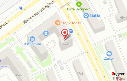 Пекарня Люди Любят в Приморском районе на карте