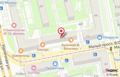 Зоотовары в Петроградском районе на карте