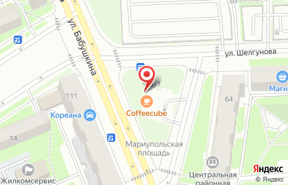 Кофейня #CoffeeCube на улице Шелгунова на карте