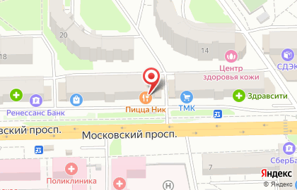 Магазин канцелярских товаров Канцлер на Московском проспекте на карте
