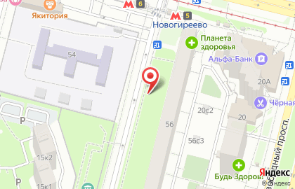 Грузоперевозки Новогиреево на карте