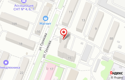 Продуктовый магазин Раут на улице Громова на карте