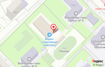 Бассейн Пионер в Гагаринском районе на карте