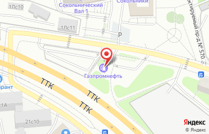 Газпромнефть в Москве на карте