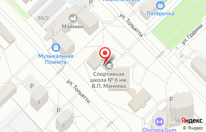 Школа танцев Time of Dance в Центральном районе на карте