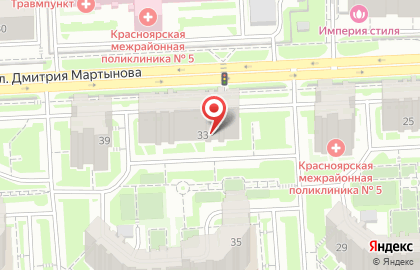 Детский сад Цветик-семицветик на улице Дмитрия Мартынова на карте