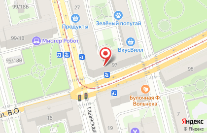 Магазин фруктов и овощей в Василеостровском районе на карте