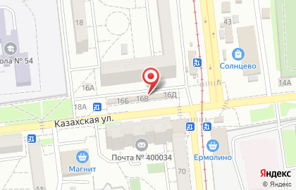 Магазин овощей и фруктов на Казахской улице на карте