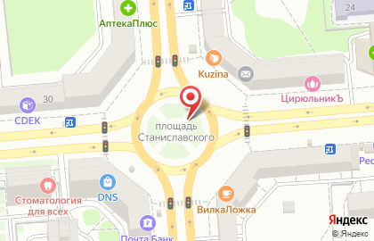 Век на улице Станиславского на карте