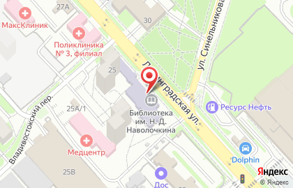Детская школа программирования Алгоритмика на улице Ленинградской на карте
