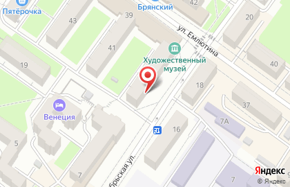 Магазин тканей Ткани Клео на Октябрьской улице на карте