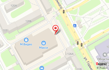 Фирменный салон МегаФон на улице Горького на карте