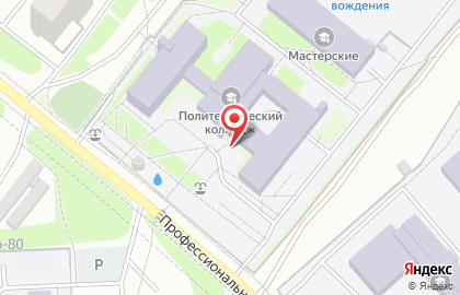Ивановский государственный политехнический университет на Профессиональной улице на карте