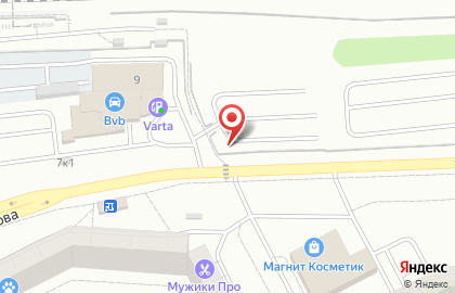 Автостоянка на ул. Черепанова, 5Б на карте