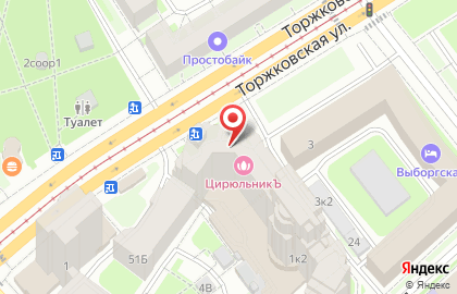 Салон красоты ЦирюльникЪ на Торжковской улице на карте