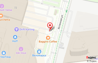 Кофейня Baggins Coffee на Приморском проспекте на карте