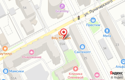 Абсолют-строй на улице Луначарского на карте