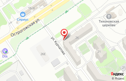 Закусочная в Воронеже на карте