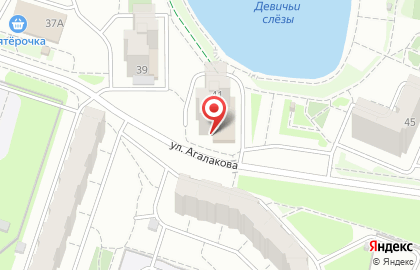 Спортивный клуб каратэ Zensho на улице Агалакова на карте