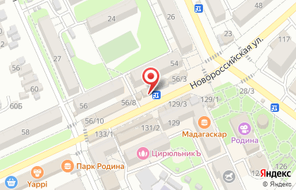 Микрокредитная компания Деньги в руки на ​Новороссийской на карте