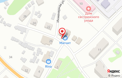 Супермаркет Магнит в Петрозаводске на карте