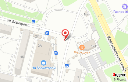 Магазин цветов Арт-флора на улице Бархатовой на карте