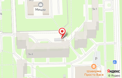 Киоск по ремонту обуви, Московский район на Пулковском шоссе на карте