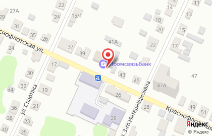 Московский Индустриальный банк, ПАО на Краснофлотской улице на карте