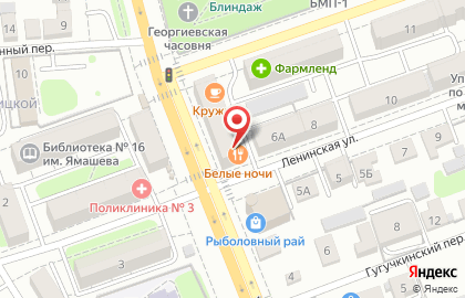 Банкетный зал Белые ночи в Ленинском районе на карте